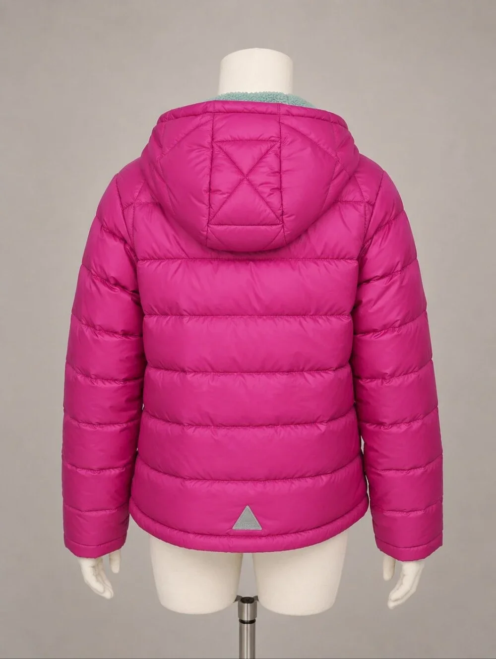 L.L.Bean Girls DownTek 650 Fill Hooded Puffer Jacket Pink NWT Size Medium 10/12